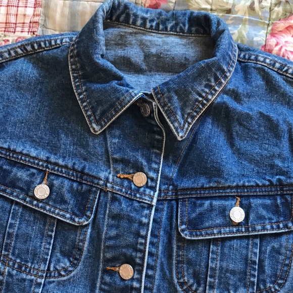 Bossini Dark Wash Long Sleeve Button Denim Jacket Small - Picture 2 of 7